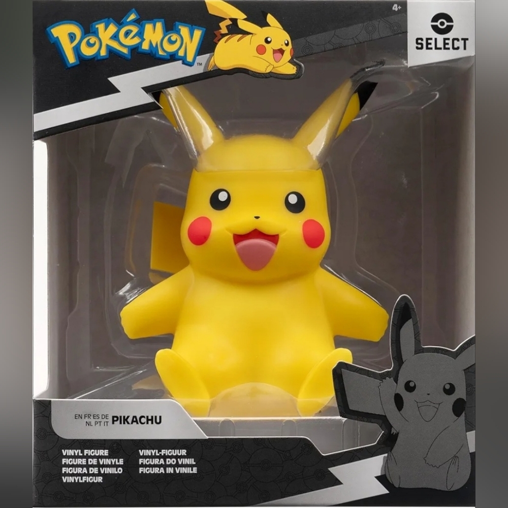 Jazwares Pokemon Select Series 1 Pikachu Boxed 4" Vinyl Figure Collectible Toy